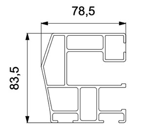 Coulisse simple ZIP store Veranda