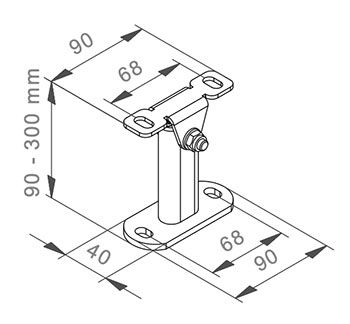 Support orientable store Veranda