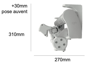 Encombrement store monobloc Bras croisés