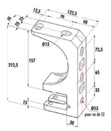 Support  store monobloc Madrid face plafond