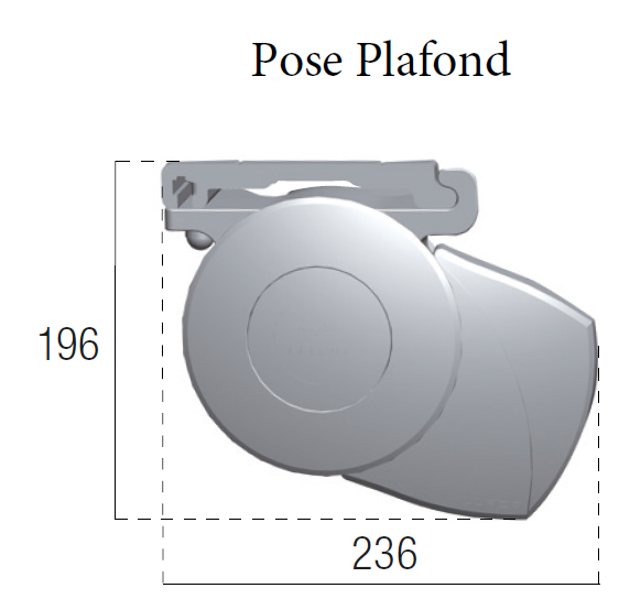 pose plafond store 400